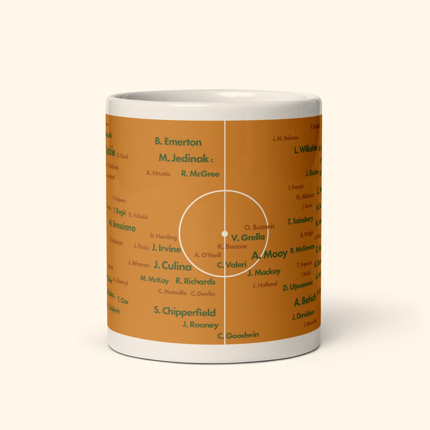 Australia Top 100 World Cup Players 11oz Mug