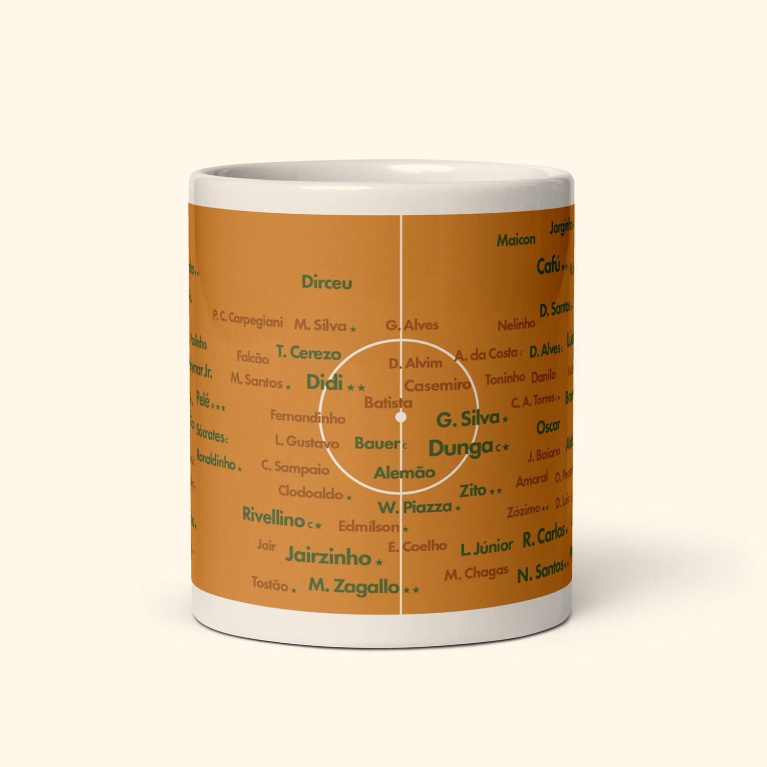 Brazil Top 100 World Cup Players 11oz Mug