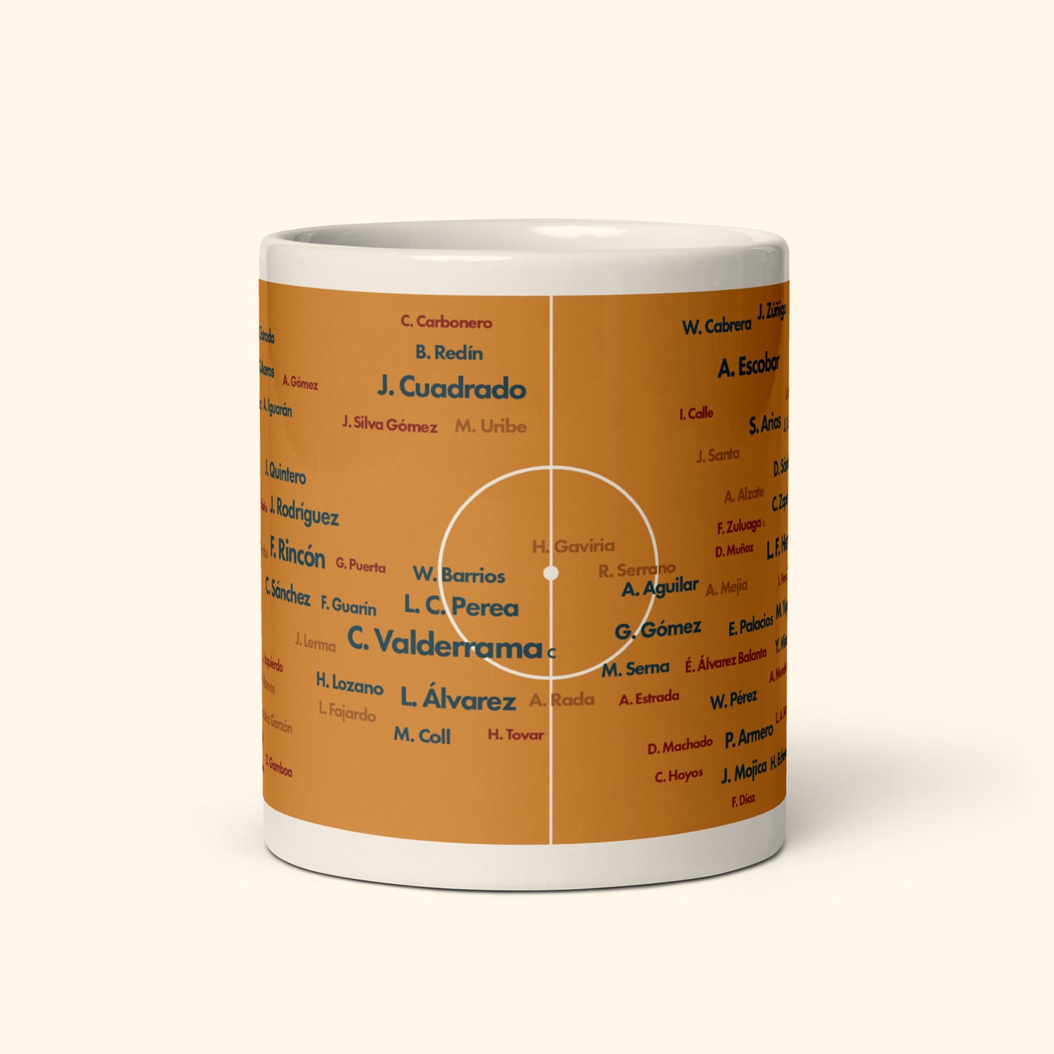 Colombia Top 100 World Cup Players 11oz Mug