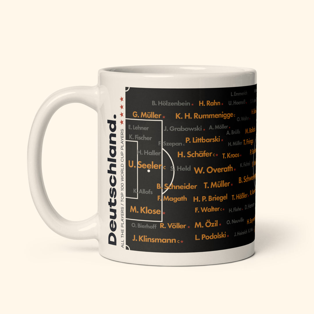 Germany Top 100 World Cup Players 11oz Mug