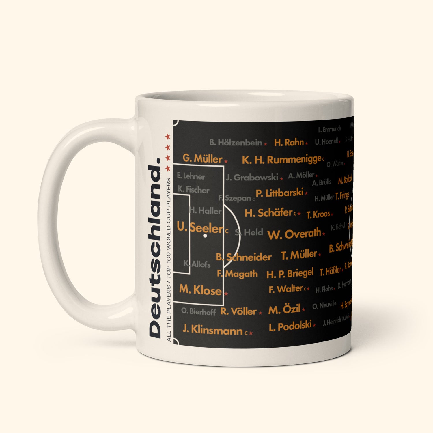 Germany Top 100 World Cup Players 11oz Mug