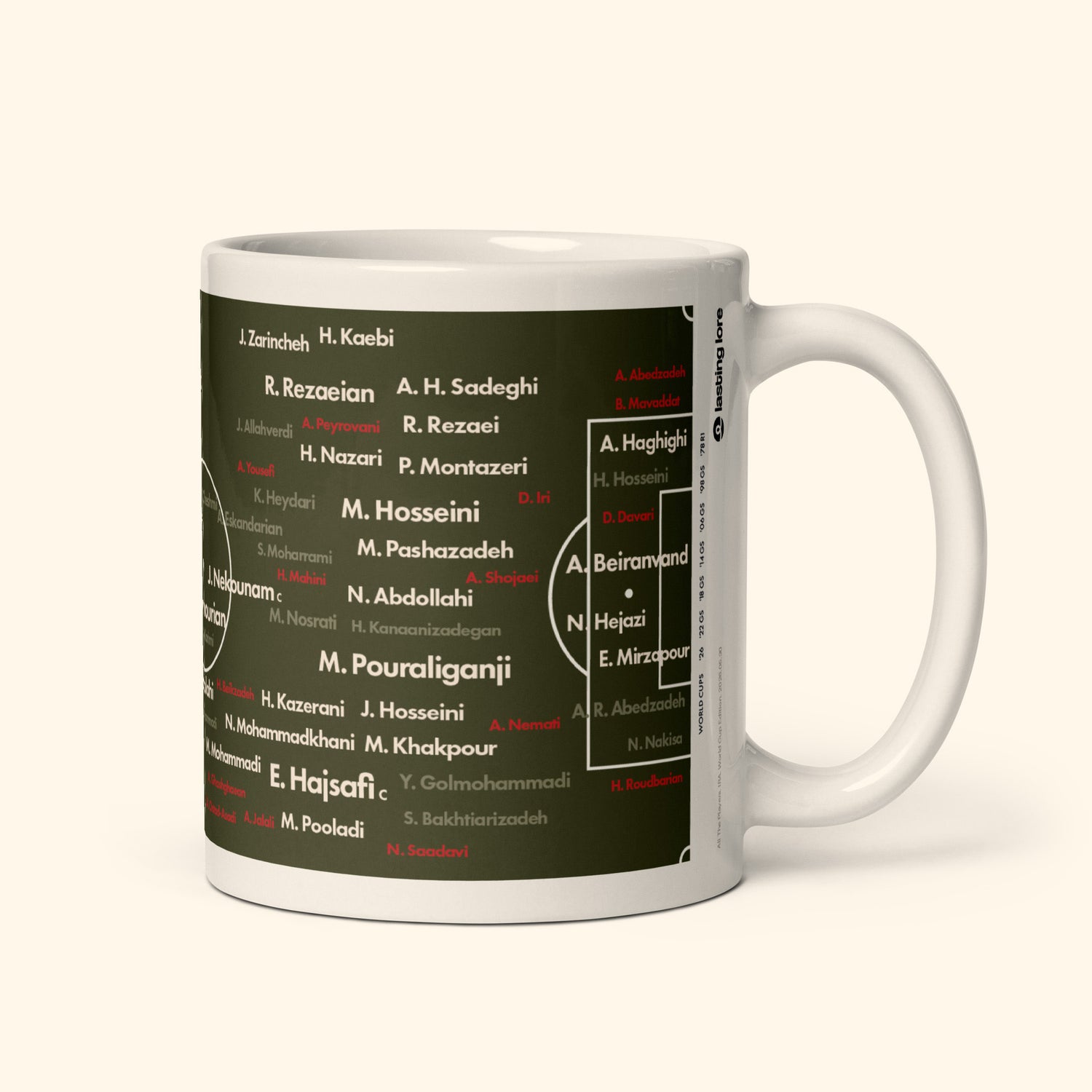 Iran Top 100 World Cup Players 11oz Mug