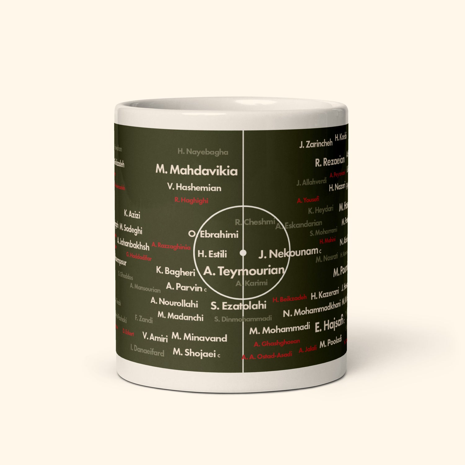 Iran Top 100 World Cup Players 11oz Mug