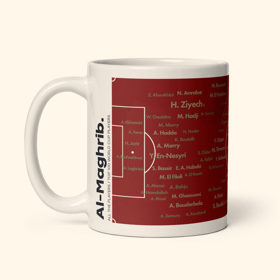 Morocco Top 100 World Cup Players 11oz Mug
