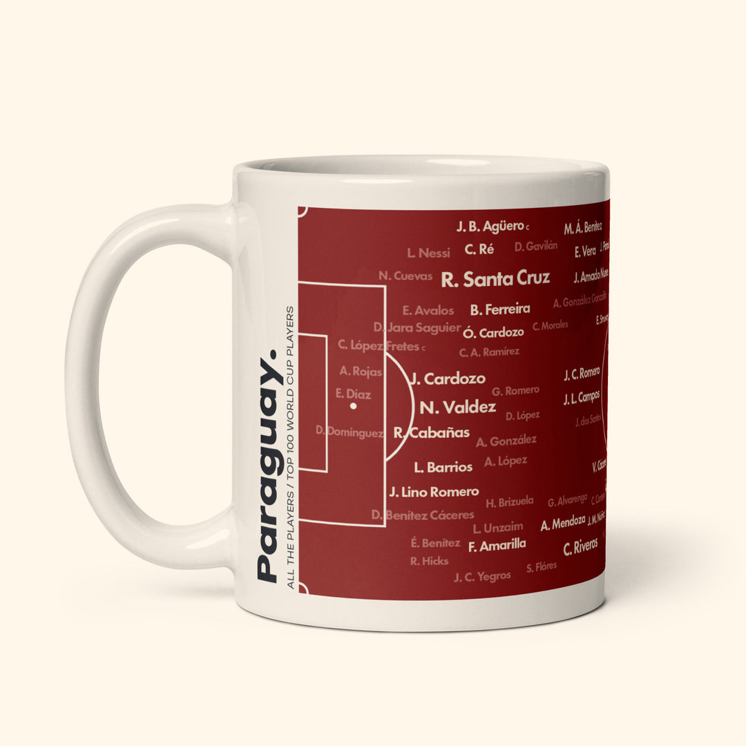 Paraguay Top 100 World Cup Players 11oz Mug