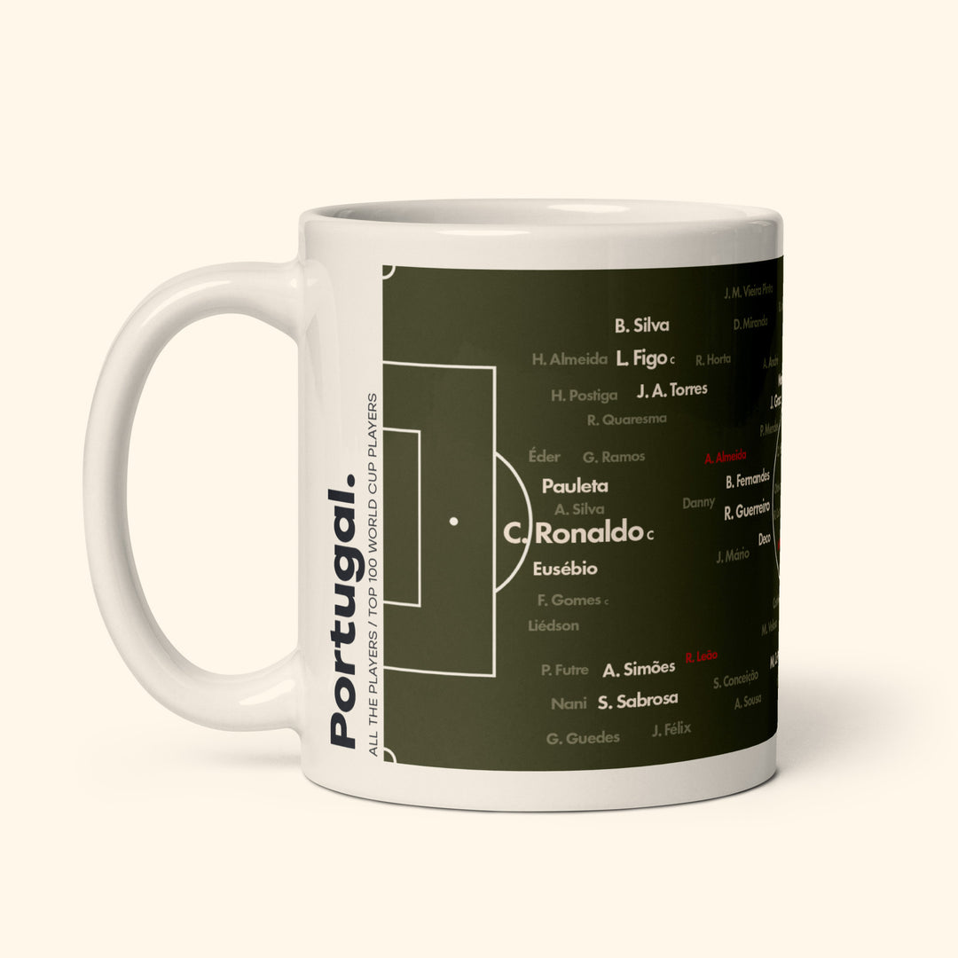 Portugal Top 100 World Cup Players Mug