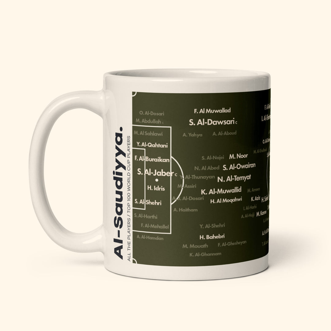 Saudi Arabia Top 100 World Cup Players 11oz Mug