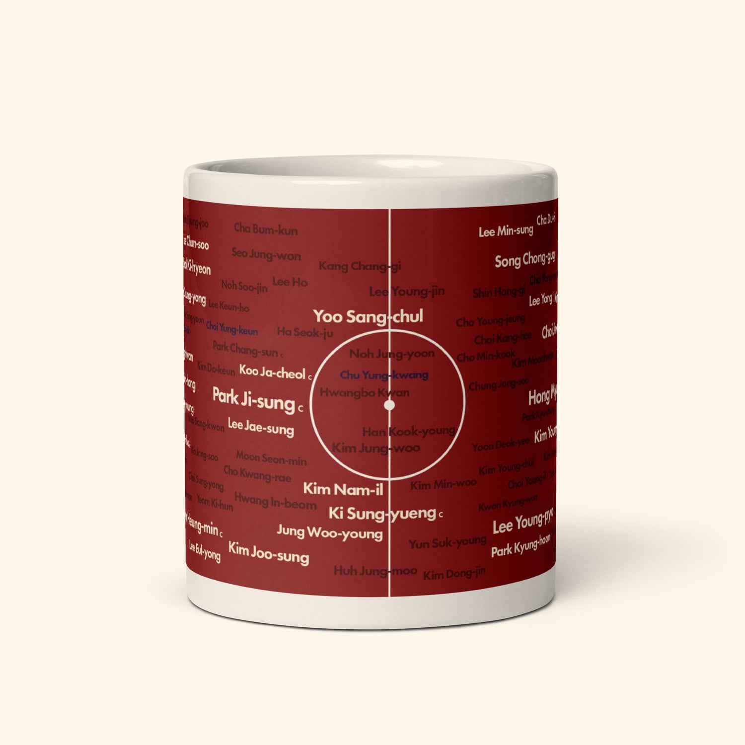 South Korea Top 100 World Cup Players 11oz Mug