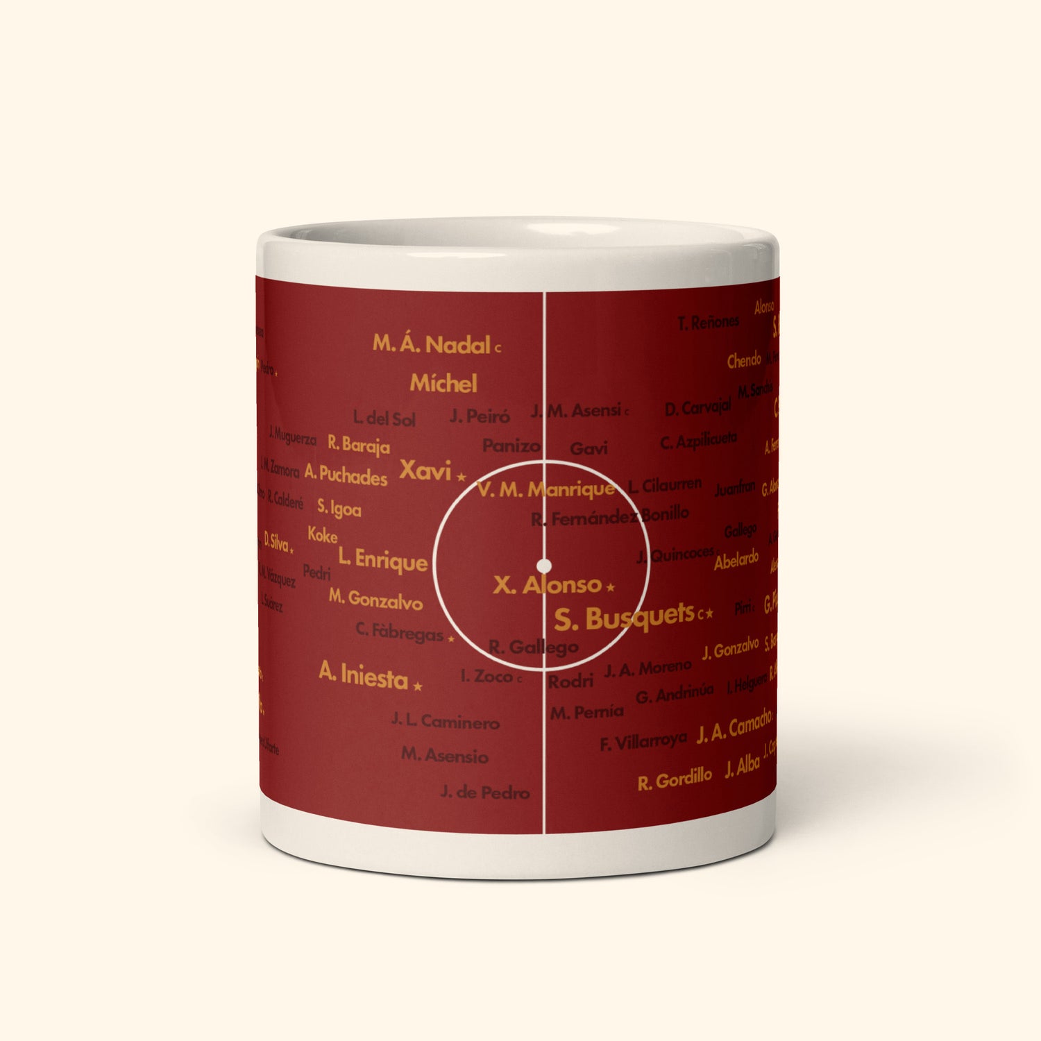 Spain Top 100 World Cup Players 11oz Mug