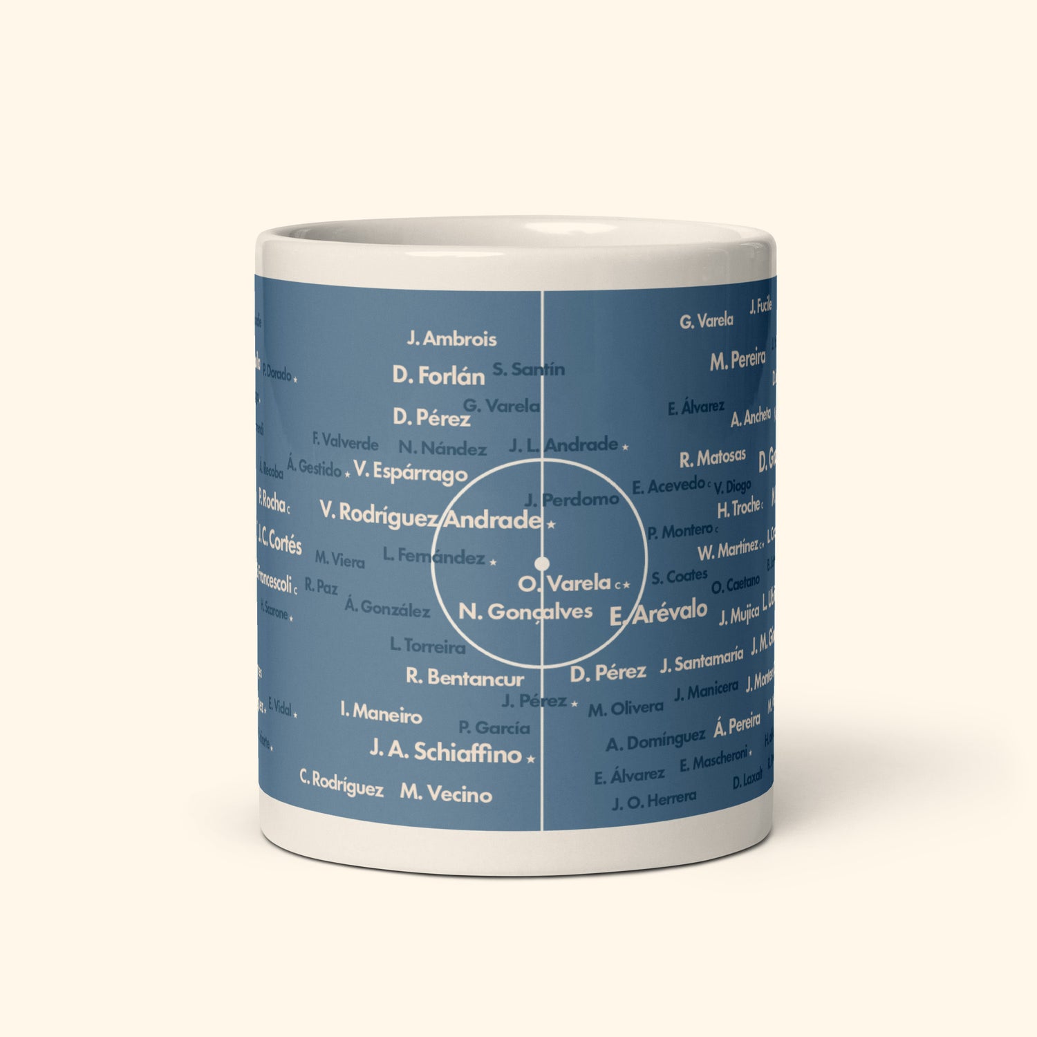 Uruguay Top 100 World Cup Players 11oz Mug
