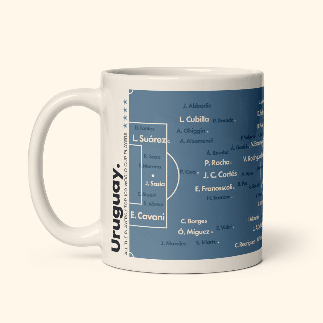 Uruguay Top 100 World Cup Players 11oz Mug