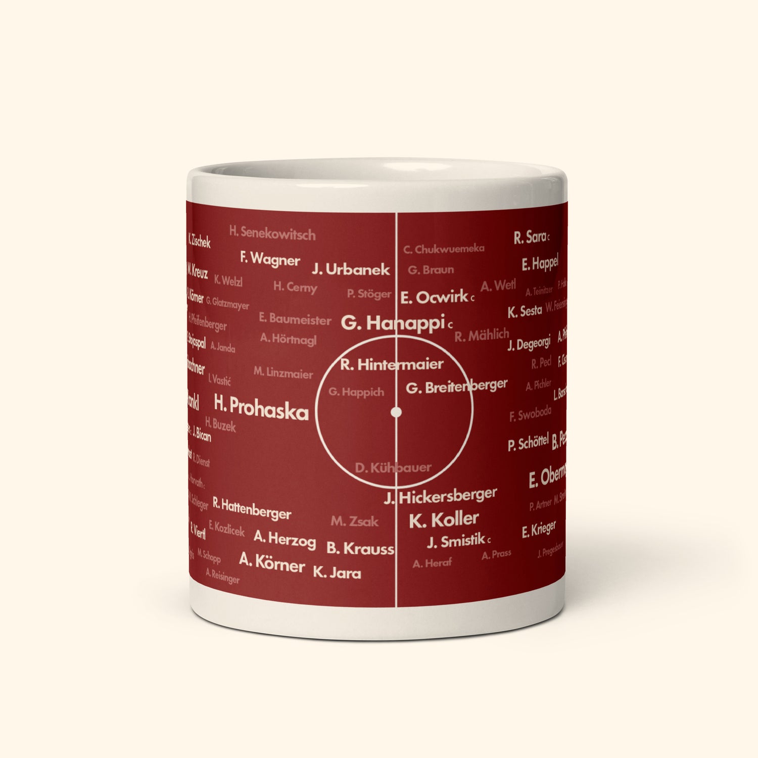 Austria Top 100 World Cup Players 11oz Mug