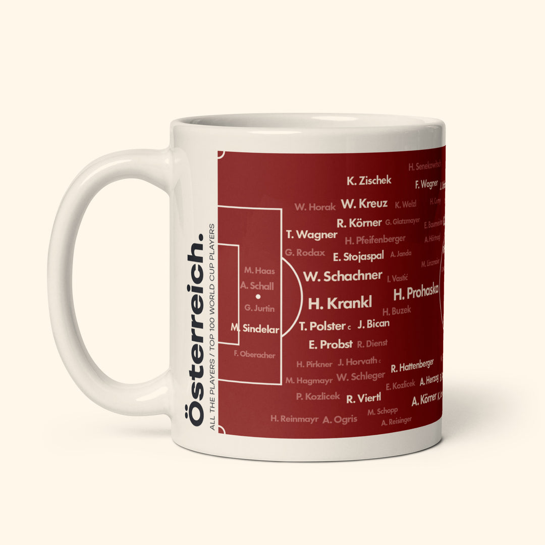 Austria Top 100 World Cup Players 11oz Mug