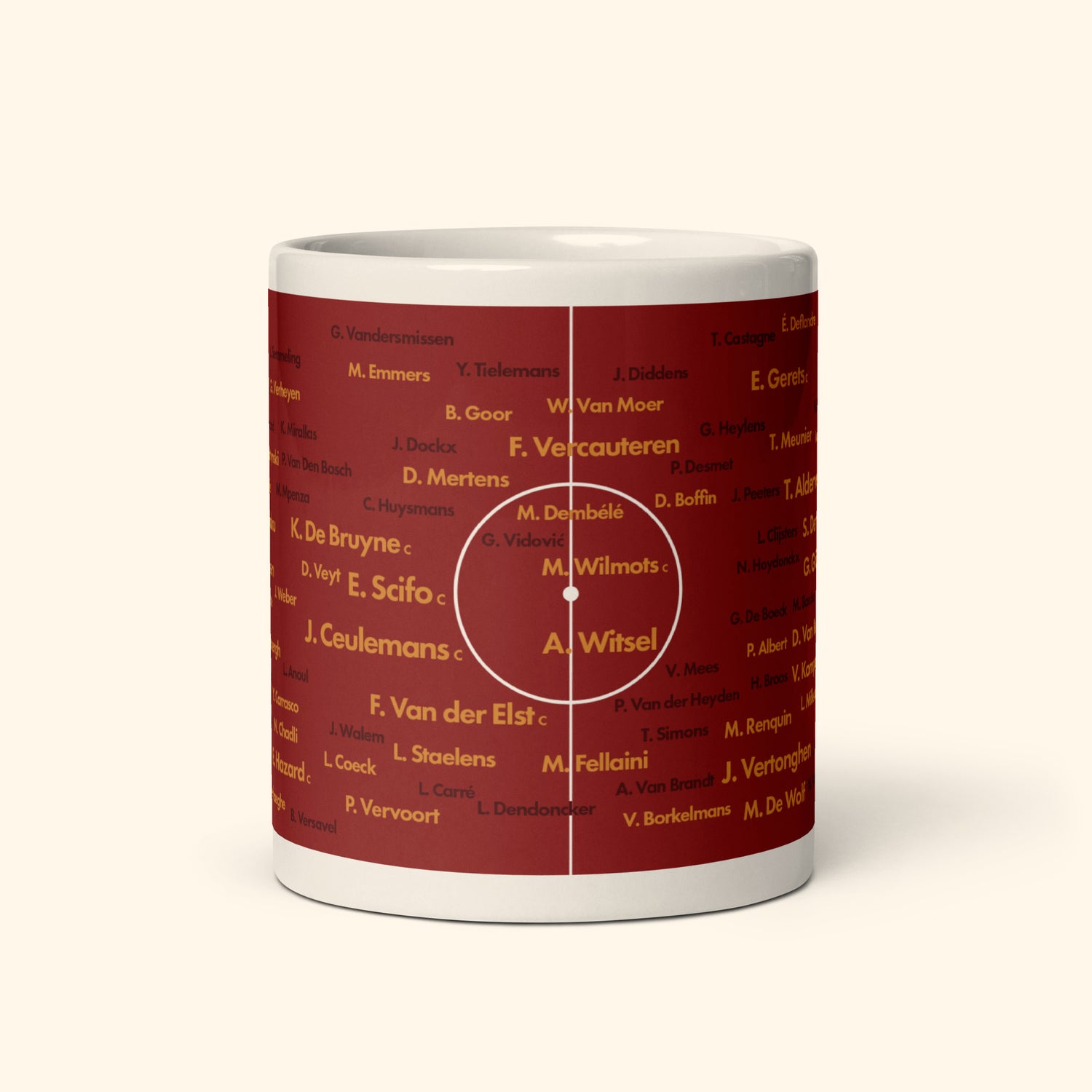 Belgium Top 100 World Cup Players 11oz Mug