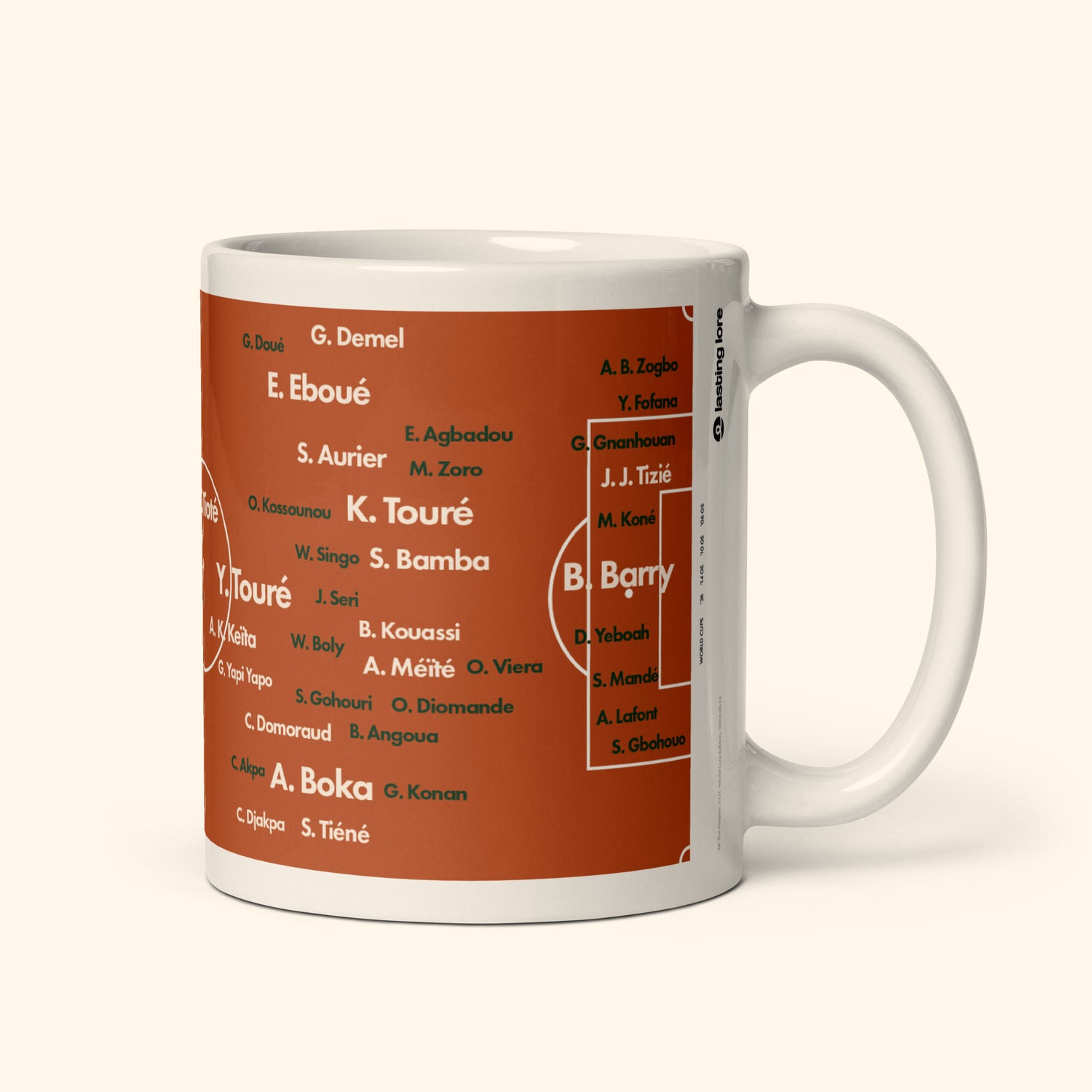 Ivory Coast Top 100 World Cup Players 11oz Mug
