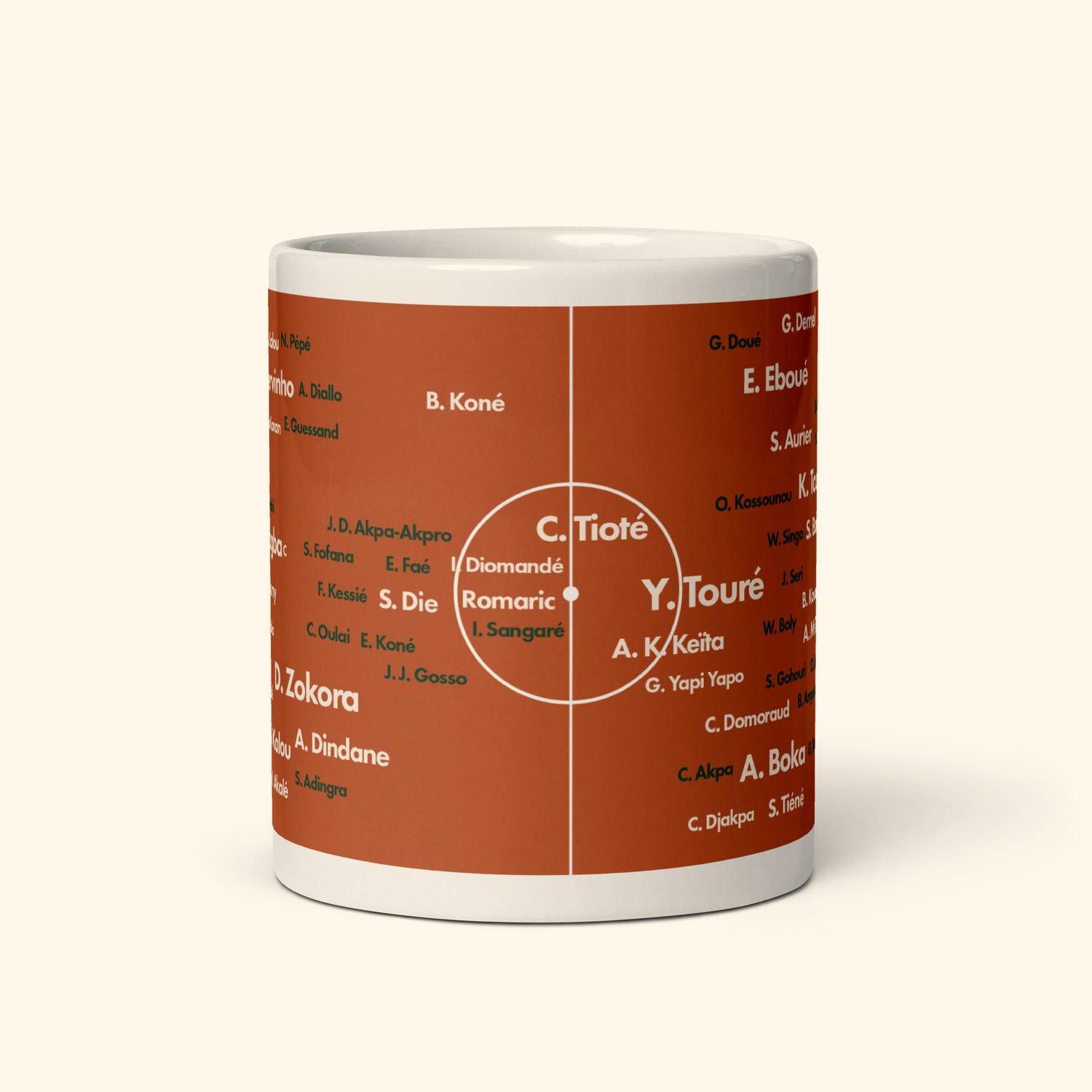 Ivory Coast Top 100 World Cup Players 11oz Mug