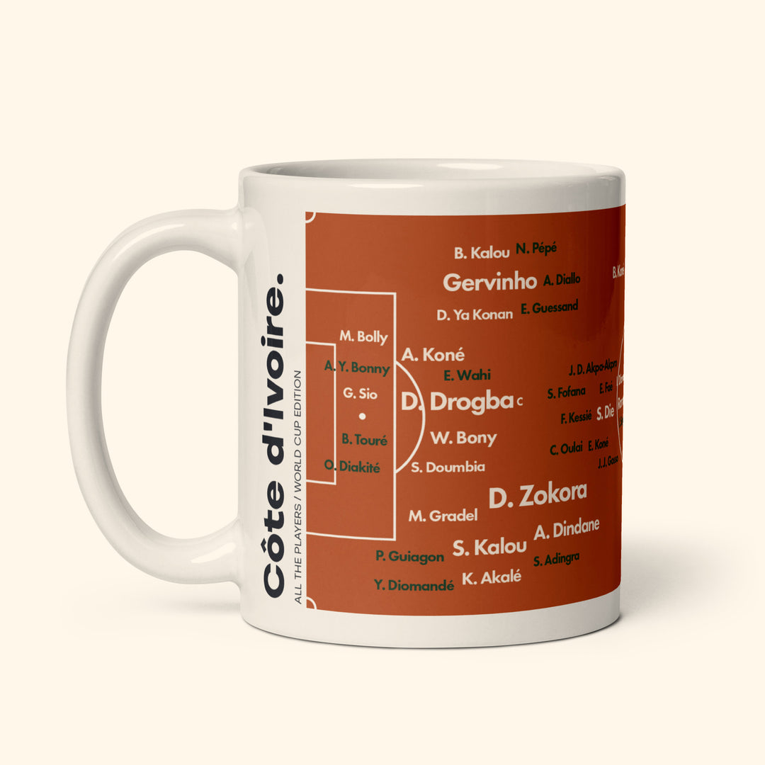 Ivory Coast Top 100 World Cup Players 11oz Mug