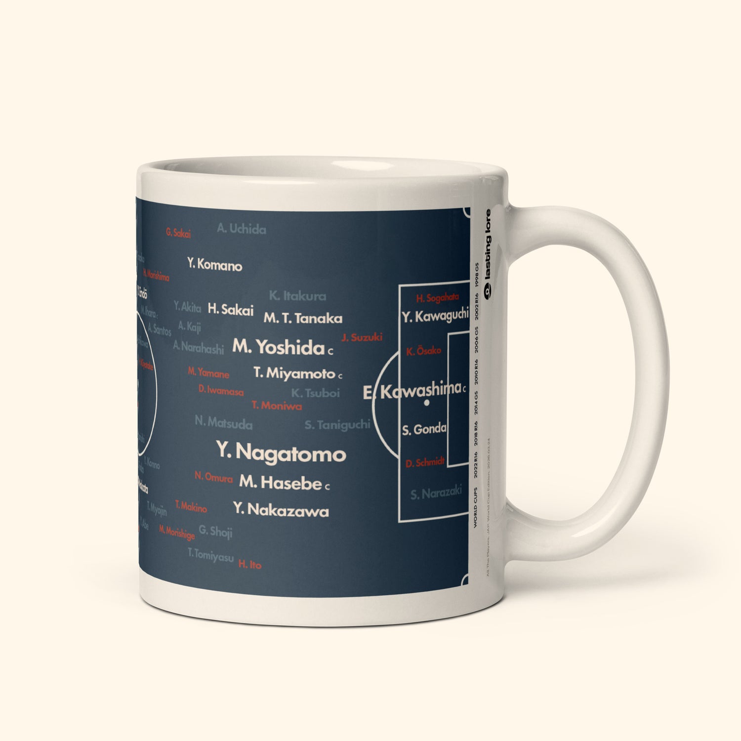 Japan Top 100 World Cup Players 11oz Mug