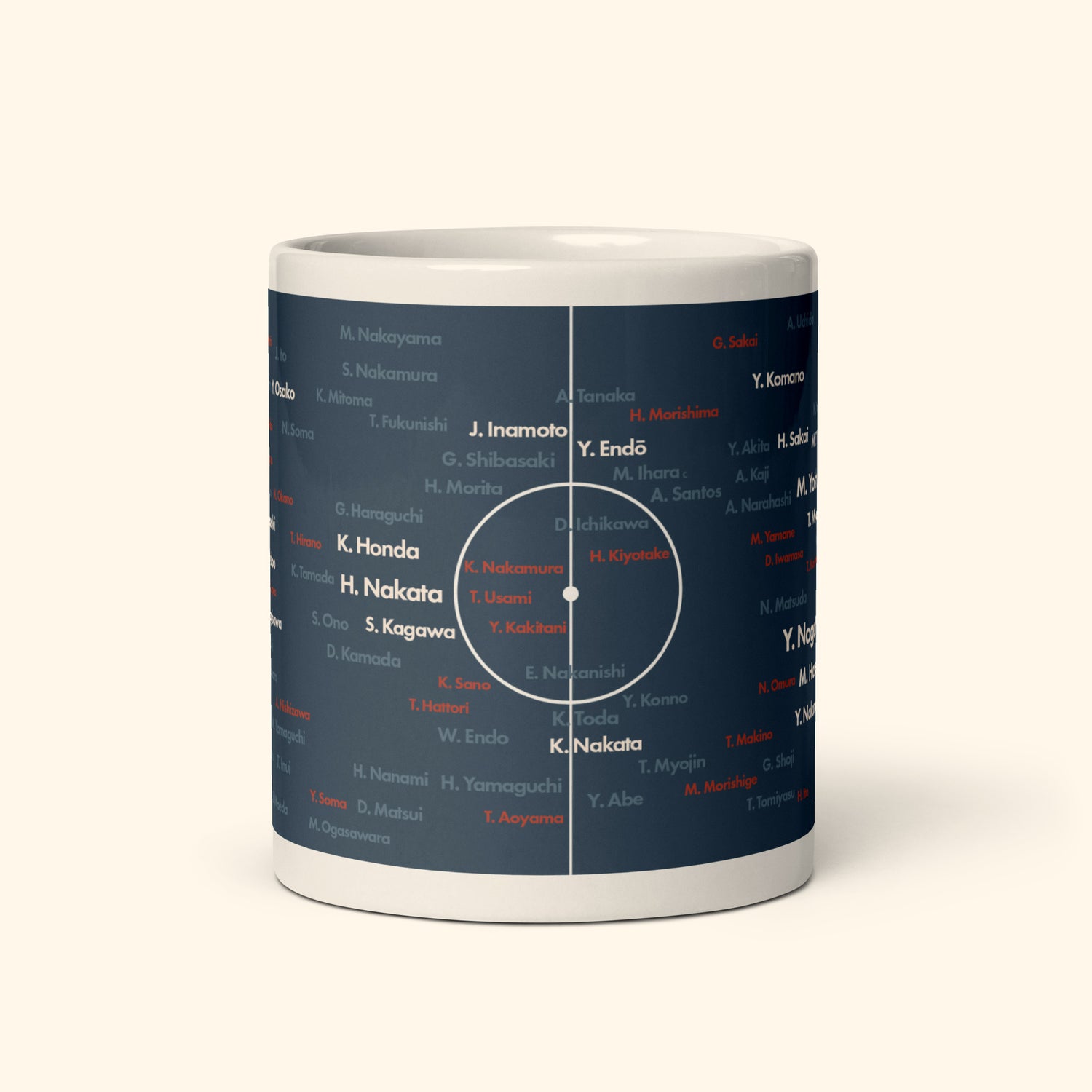 Japan Top 100 World Cup Players 11oz Mug