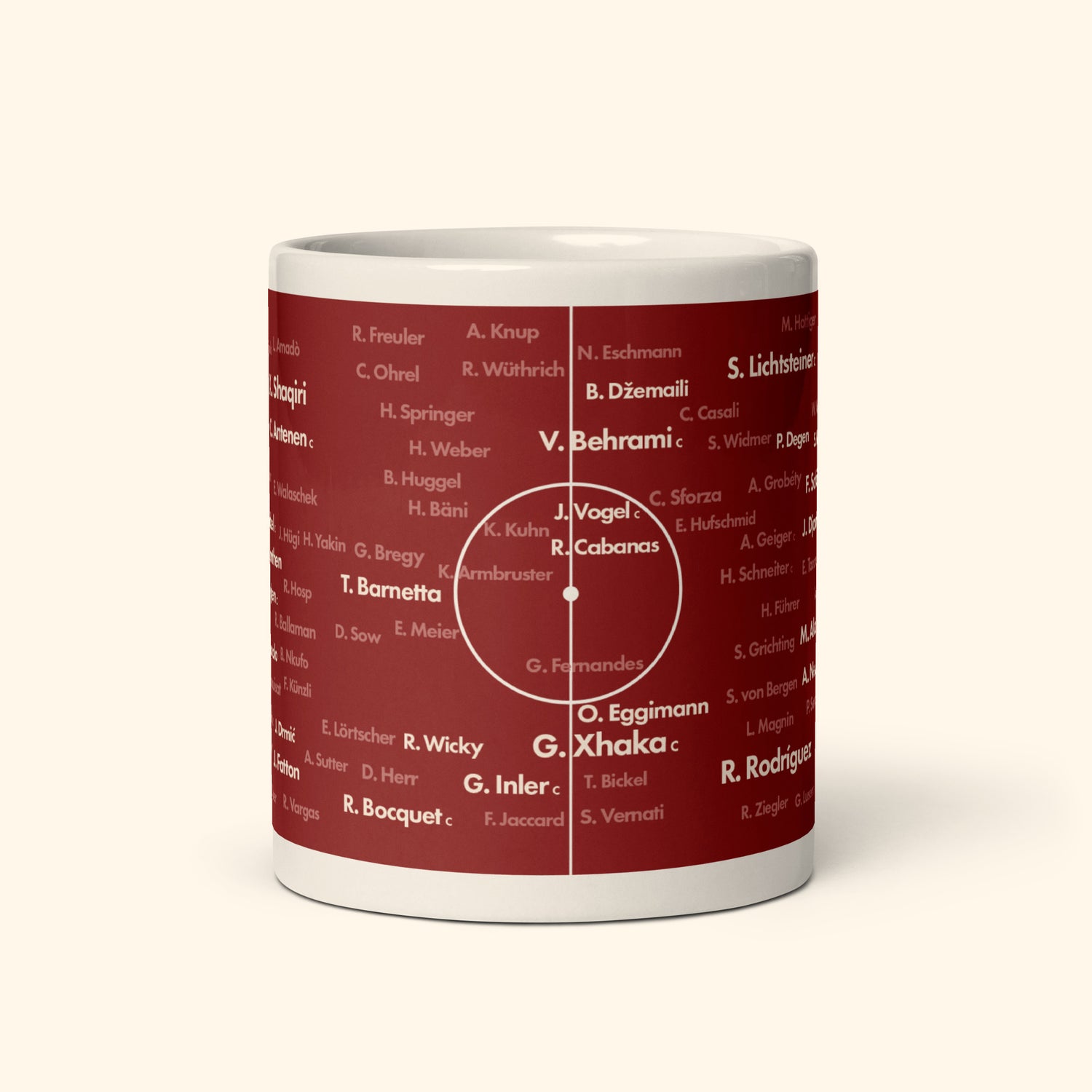 Switzerland Top 100 World Cup Players 11oz Mug