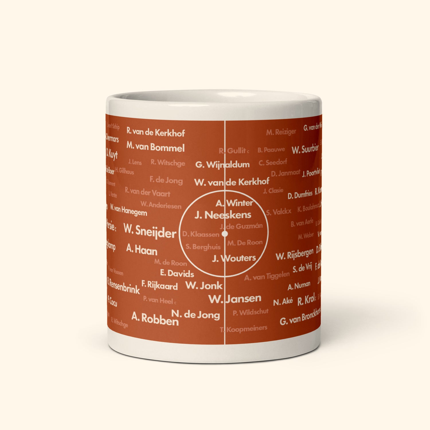 Netherlands Top 100 World Cup Players 11oz Mug