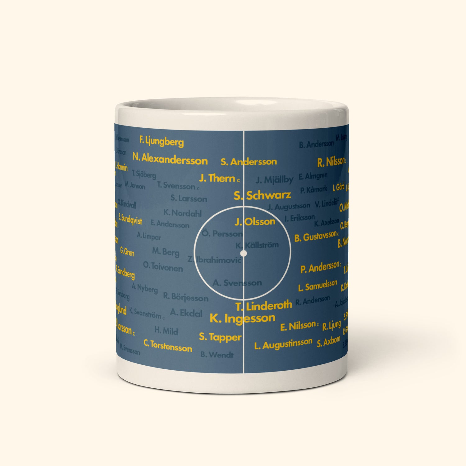 Sweden Top 100 World Cup Players 11oz Mug